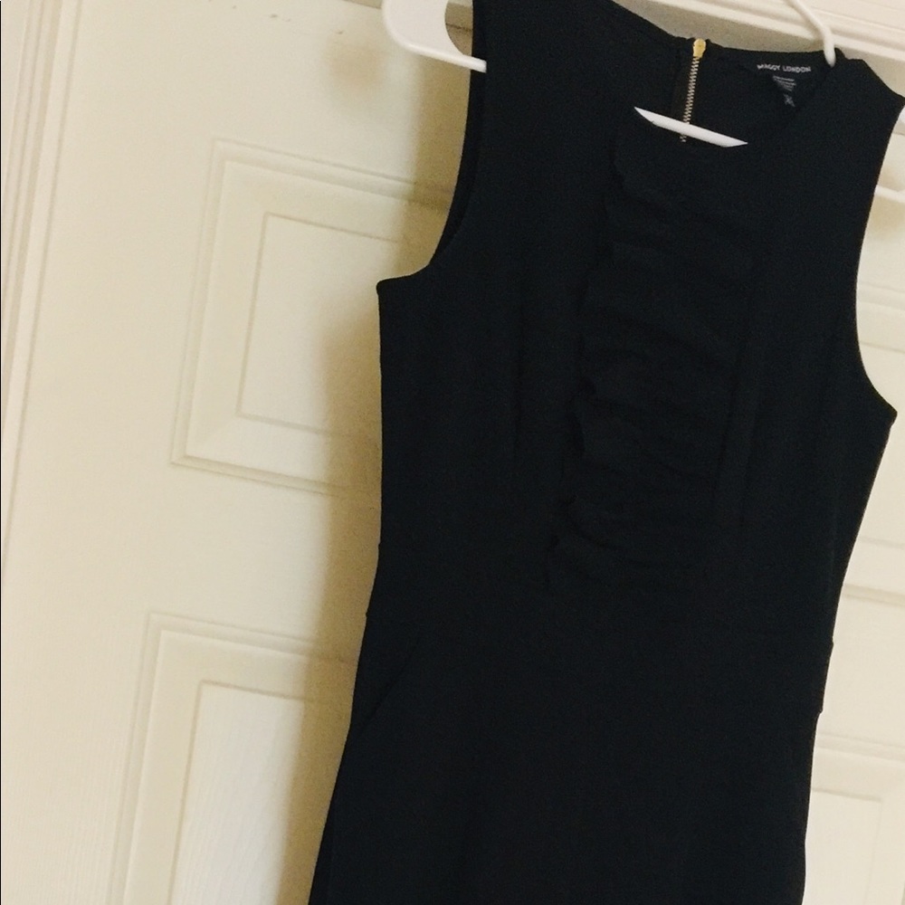 Maggy London Jumpsuit in black, Ruffles, Pockets